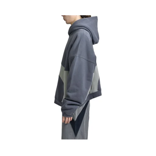 Wave Hoodie Knit / Dark Gry
