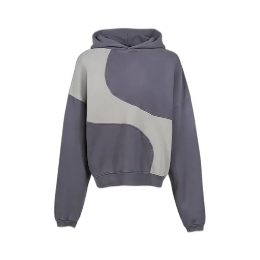 Wave Hoodie Knit / Dark Gry