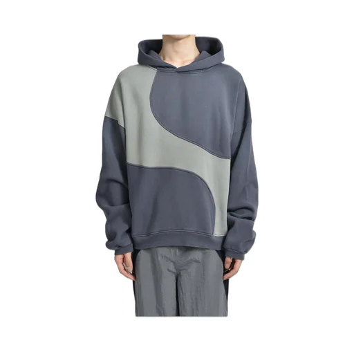 Wave Hoodie Knit / Dark Gry