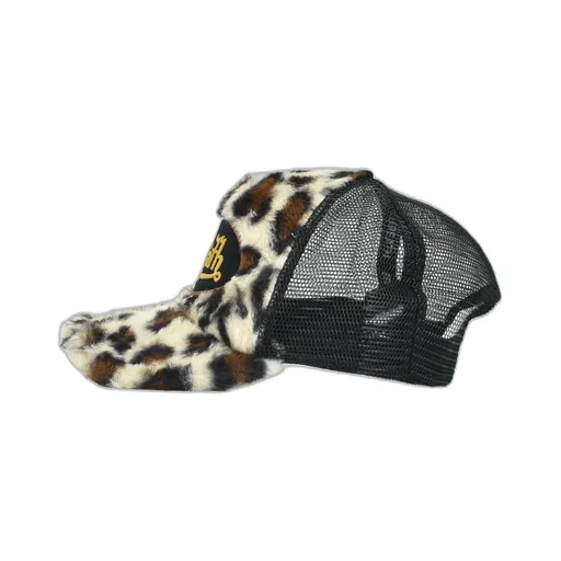 Faux Leopard Fur Cap / Brw