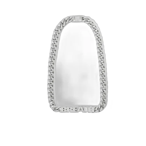Bh Zirconia Chain ​​Necklace / Silver