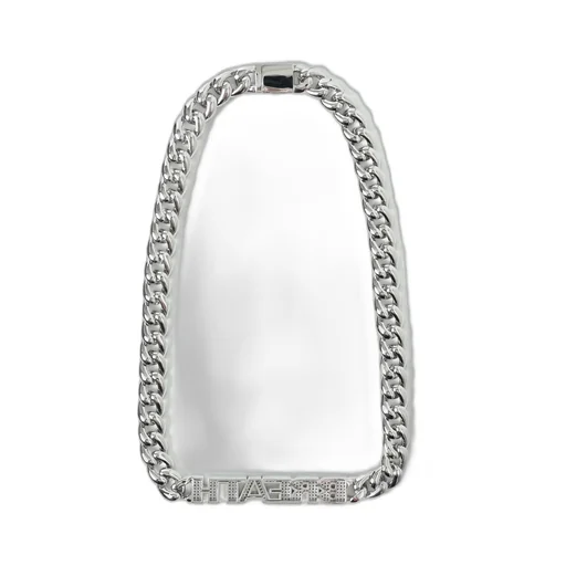 Bh Zirconia Chain ​​Necklace / Silver