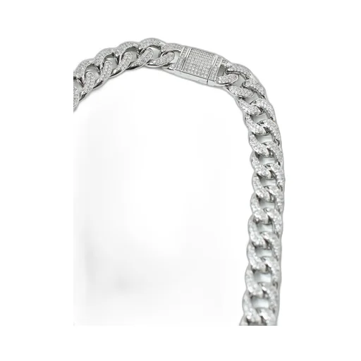 Bh Zirconia Chain ​​Necklace / Silver