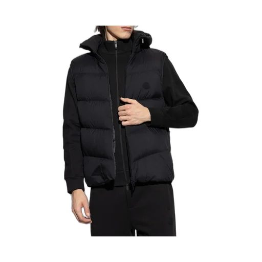 Moncler Guersac Hooded Diagonal-Quilted Vest