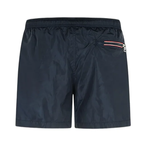 Moncler Logo Patch Drawstring Swim Shorts