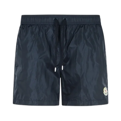 Moncler Logo Patch Drawstring Swim Shorts