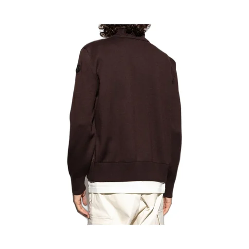 Moncler Logo Patch Button-Up Cardigan