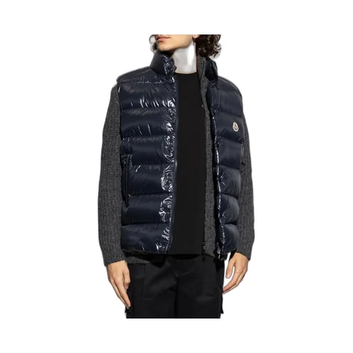 Moncler High-Neck Button-Up Gilet