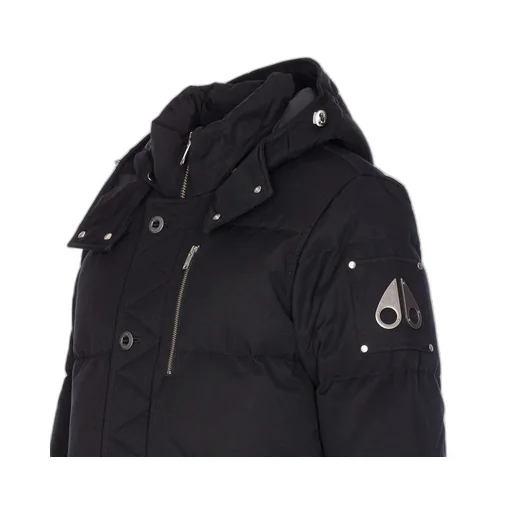 Moose Knuckles Zip Detailed Hooded Coat