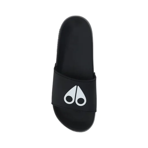 Moose Knuckles Logo Detailed Open Toe Slides