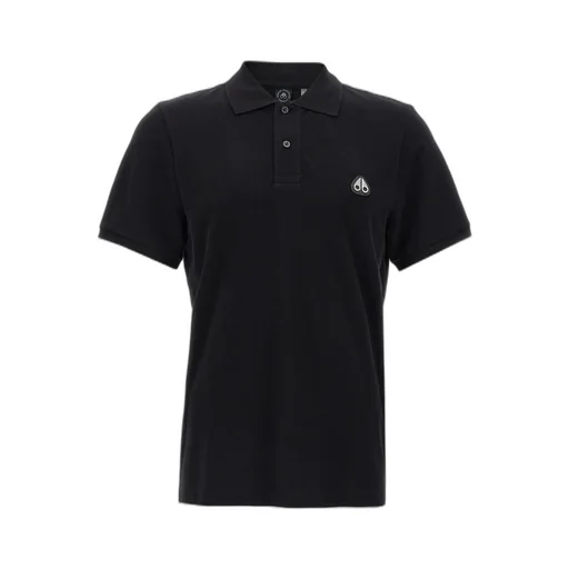 Moose Knuckles Logo Patch Short-Sleeved Polo Shirt