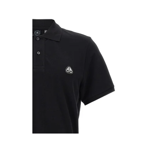 Moose Knuckles Logo Patch Short-Sleeved Polo Shirt