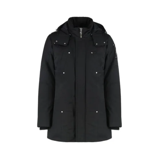Moose Knuckles Logo-Plaque Zipped Bomber Jacket