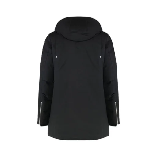 Moose Knuckles Logo-Plaque Zipped Bomber Jacket