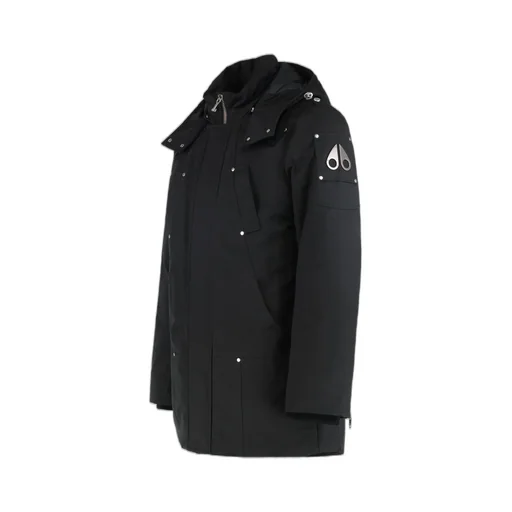 Moose Knuckles Logo-Plaque Zipped Bomber Jacket
