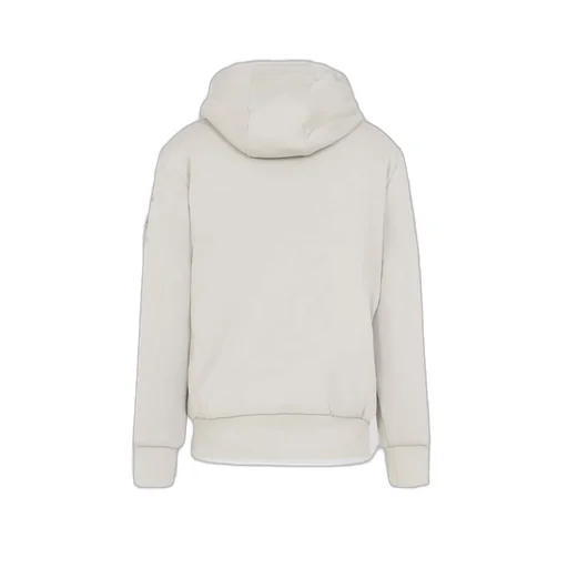 Moose Knuckles Logo-Plaque Drawstring Zipped Hoodie