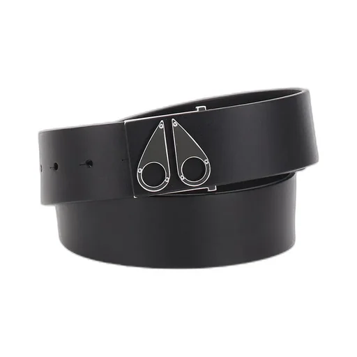 Moose Knuckles Logo Plaque Buckled Belt