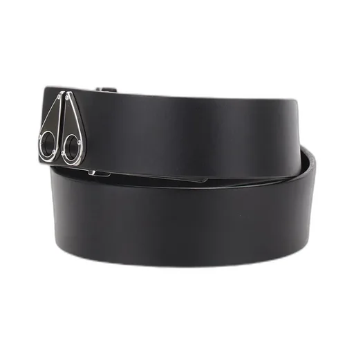 Moose Knuckles Logo Plaque Buckled Belt