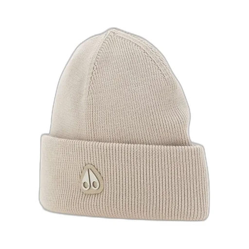 Moose Knuckles Logo Patch Knitted Beanie