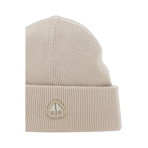 Moose Knuckles Logo Patch Knitted Beanie