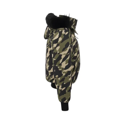 Moose Knuckles Camouflage Printed Hooded Jacket