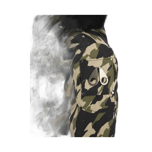Moose Knuckles Camouflage Printed Hooded Jacket