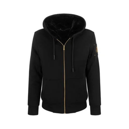 Moose Knuckles Zip-Up Drawstring Hoodie