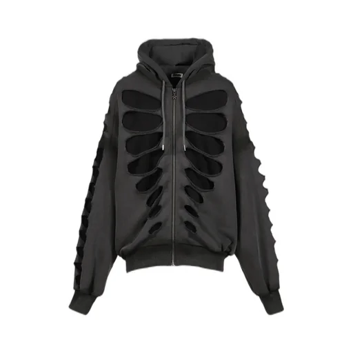 Os Shoulderless Hoodie Cut-Out Black / Blk