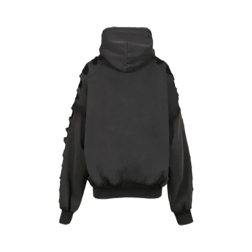Os Shoulderless Hoodie Cut-Out Black / Blk