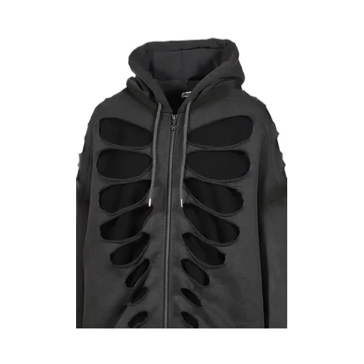 Os Shoulderless Hoodie Cut-Out Black / Blk
