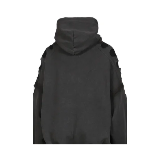 Os Shoulderless Hoodie Cut-Out Black / Blk