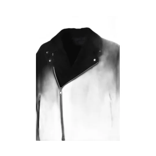 Leather Fringe Riders Jacket / Blk