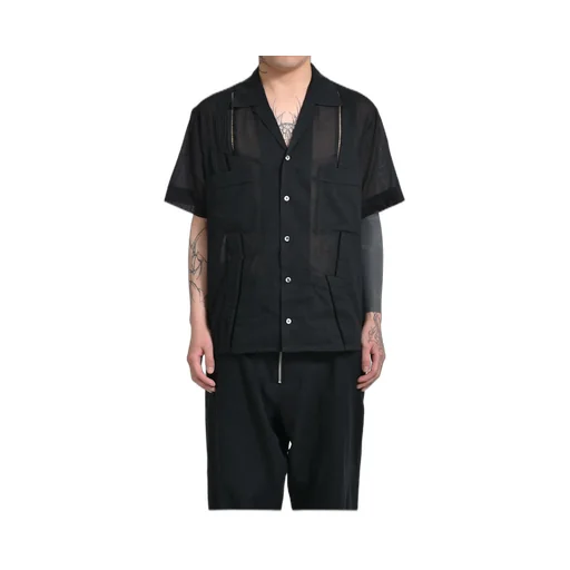 Broken Guayabera / Blk