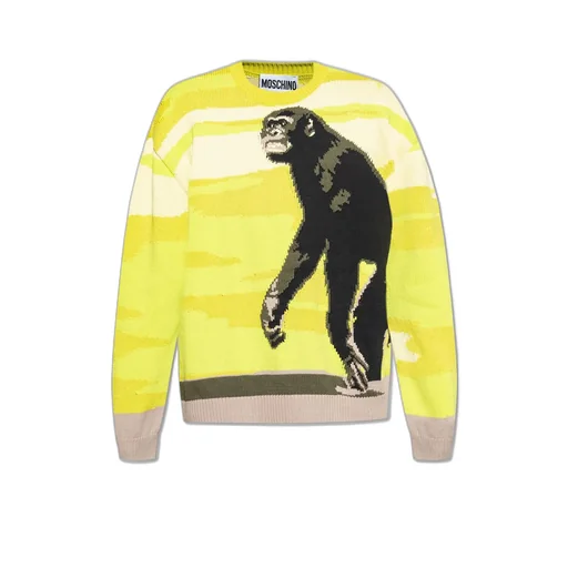 Moschino Intarsia-Knit Crewneck Jumper