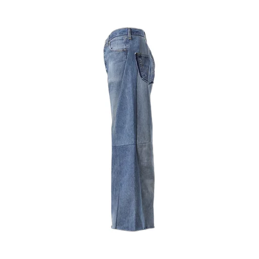 Wide Flare Denim / Blu