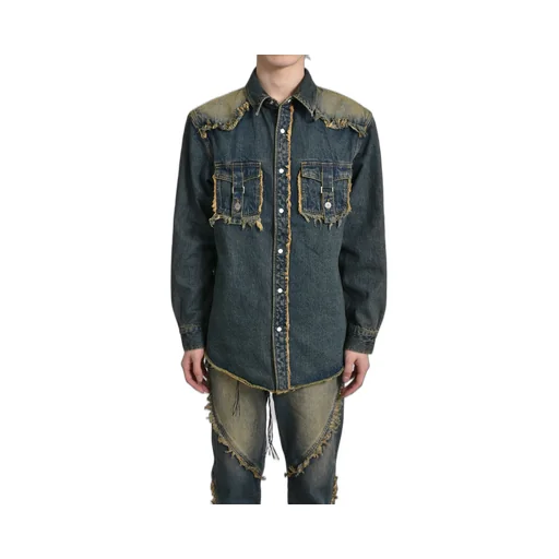 Fringe Denim Shirts / Ind