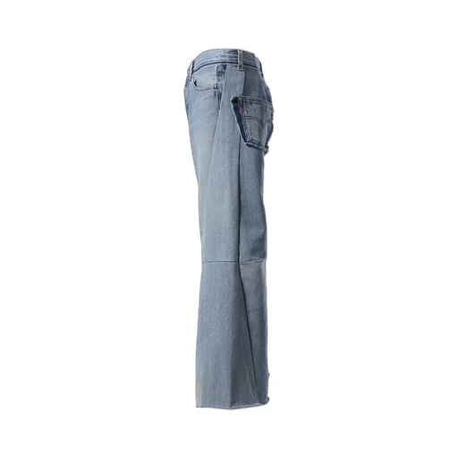 Wide Flare Denim / Blu