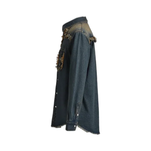 Fringe Denim Shirts / Ind