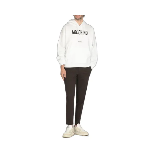Moschino Logo Print Drawstring Hoodie