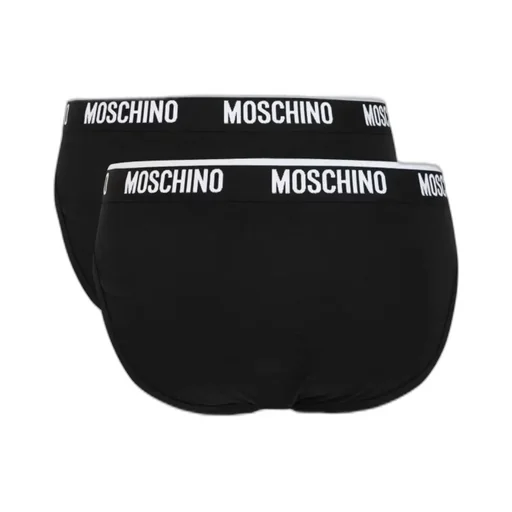 Moschino Logo Waistband Two Pack Briefs