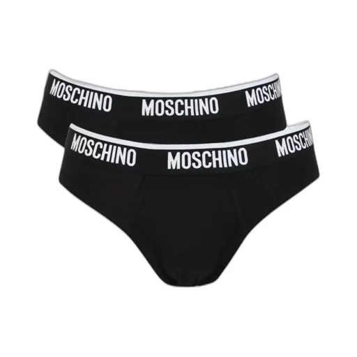 Moschino Logo Waistband Two Pack Briefs