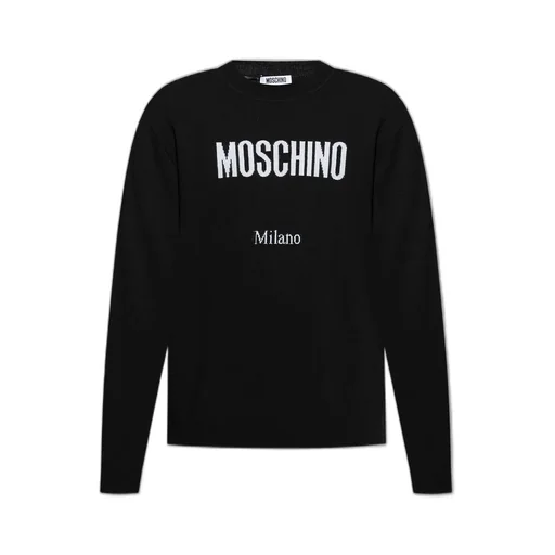 Moschino Logo Printed Crewneck Jumper
