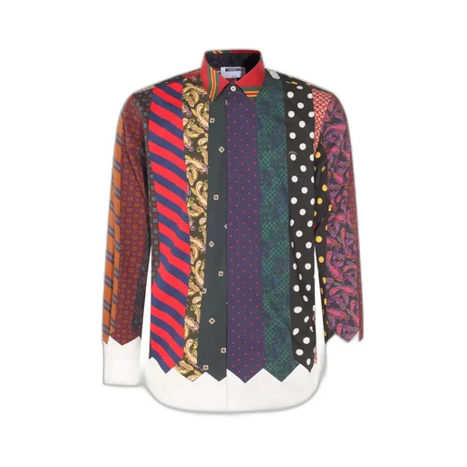 Moschino All-Over Tie Printed Long-Sleeved Shirt