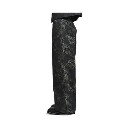 Wide 5-Pocket Pants / Leopard