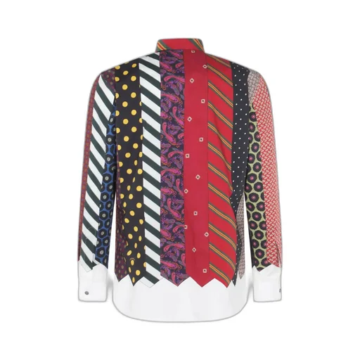 Moschino All-Over Tie Printed Long-Sleeved Shirt