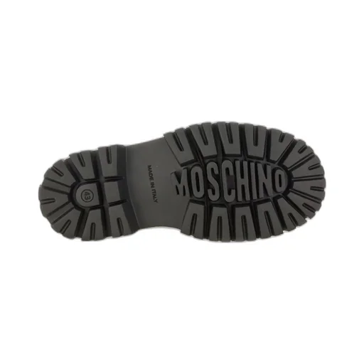 Moschino Round-Toe Lace-Up Boots