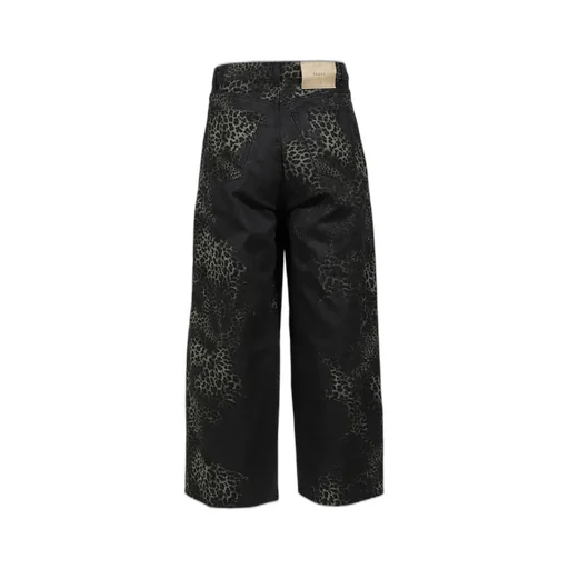Wide 5-Pocket Pants / Leopard