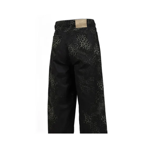 Wide 5-Pocket Pants / Leopard