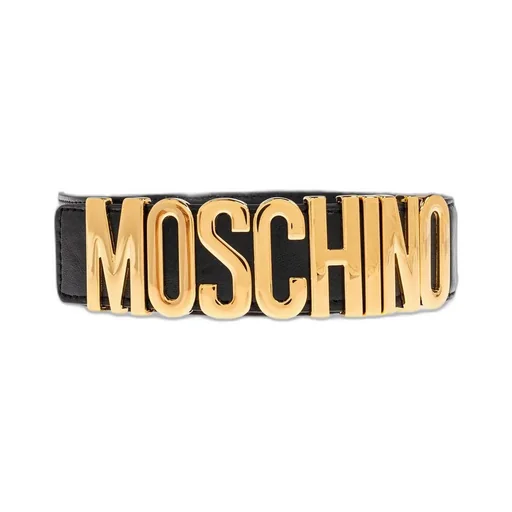 Moschino Logo Lettering Buckle Belt