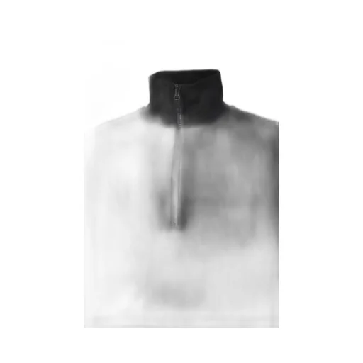 Tech Sweat Zip Vest Pullover / Blk